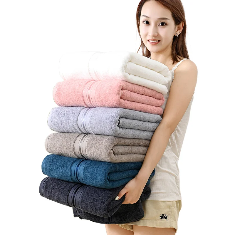 High Quality Extra Large 100% Cotton Knitted Hotel Bath Sheets Towel Sets Quick-Dry Fluffy Antimicrobial Water Absorption