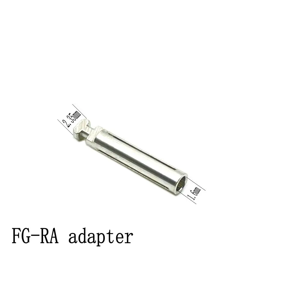 LYZDENT Adaptor bor gigi, alat konverter Adaptor Dental Burs FG-RA dari 1.6mm sampai 2.35mm 5 buah