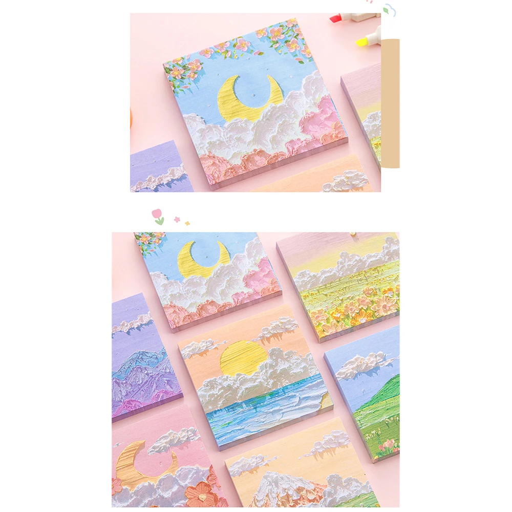 Notes Paper Convenient Oil Painting Hand Account Stationery Stickers