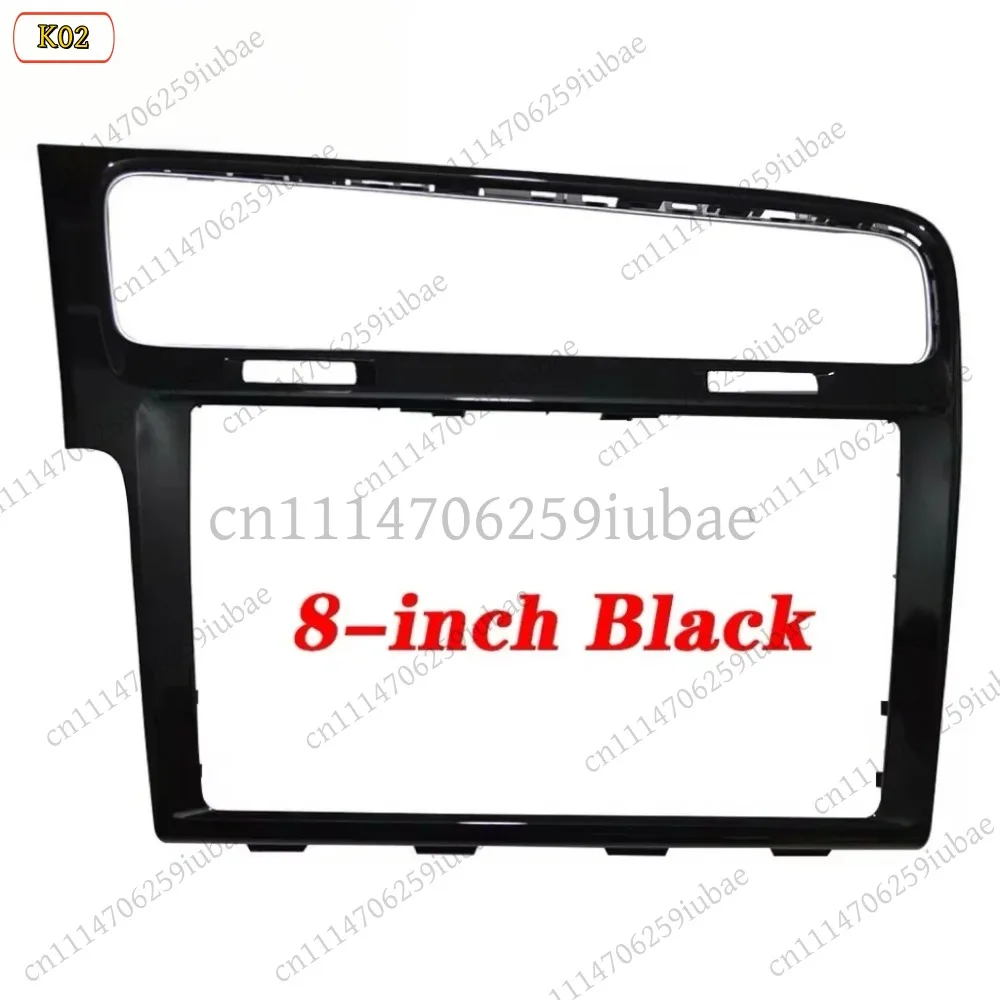 Car Radio Frame For Golf 7 7.5 MK7 Interior Dashboard Panel 8 9.2 Inch Grey Piano Black MIB Radio Fascia Trim