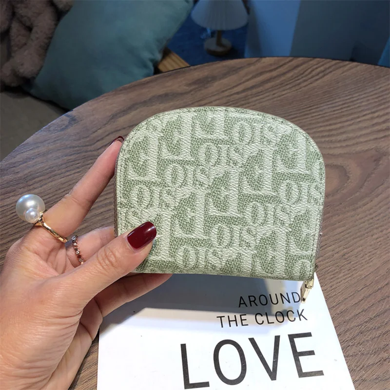 2023 Fashion Letter Print Card Holders For Women Genuine Leather Coin Purse Cowhide Card Bag Driving License Organizer 11 Slots