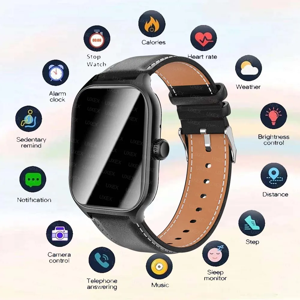 Moda smartwacthes masculino fitness 2.01 hd tela cheia rastreamento de saúde fazendo ideal presente de natal wacthes mulheres inteligentes bt chamando