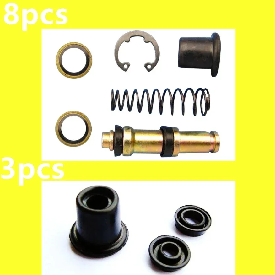 For Dust Cap of Piston Pump Motorcycle Upper Master Cylinder Brake Pump Piston Oil Seal Dust Seal Seal Ring Assembly Repair Kit