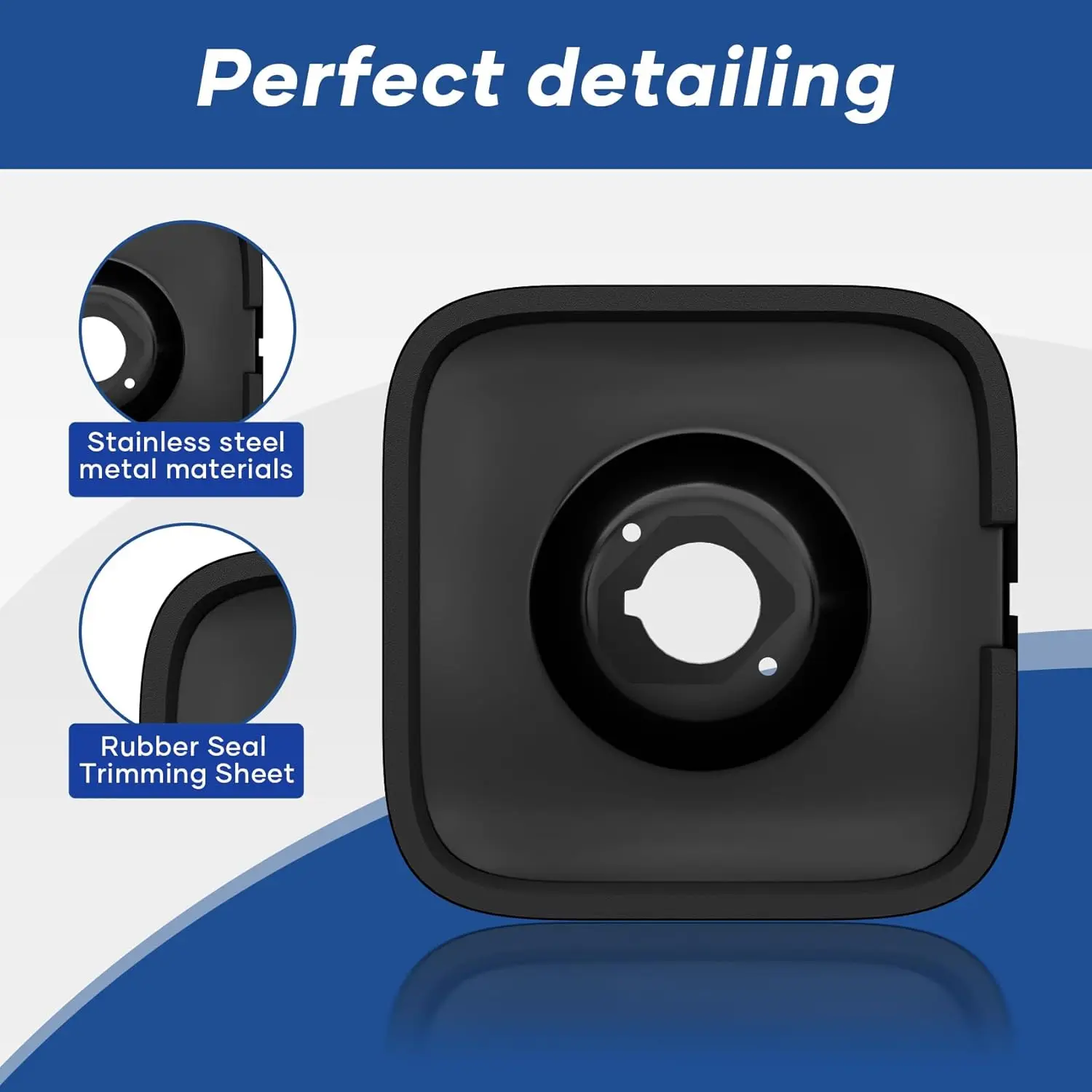 Black Shower Handle Replacement for Moen T2471BL, Matte Black Square Handle, Pressure-Balancing Lever, Genta LX Collection