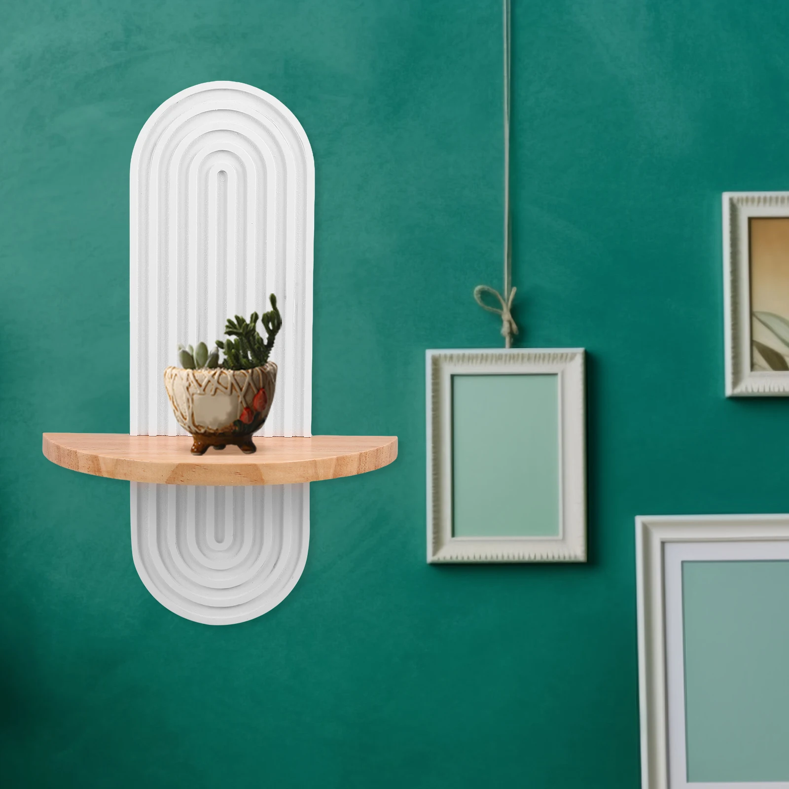 

1pcs Simple Decorative Wall Shelf Rack Small Sturdy Storage Bracket Space-Saving Modern Minimalist Living Room
