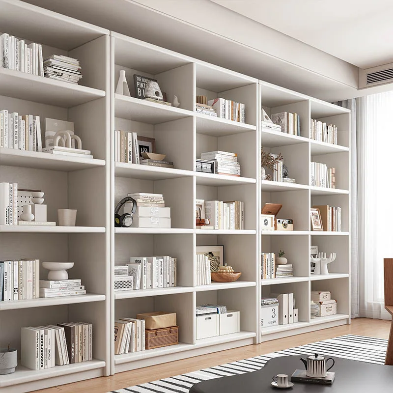 #All Solid Wood Home Library Bookshelf Integrated Floor Rack Children Against The Wall Living Room Storage Rack Whole Wall Bookc