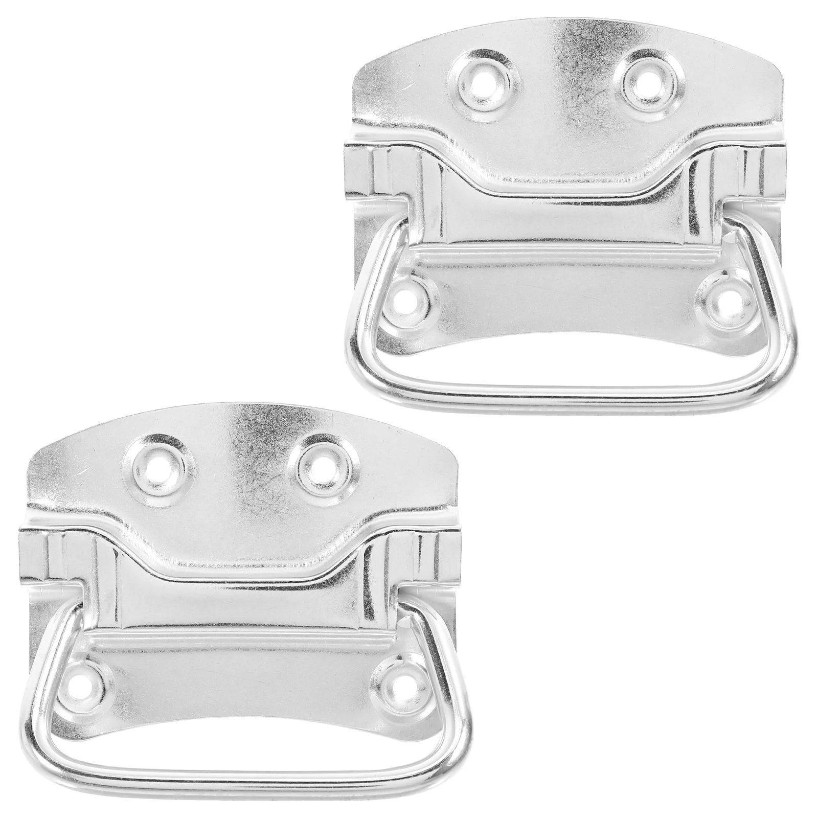

2 Pcs Iron Bucket Handle Chest Ring Handles Heavy Duty Trash Can Replacement for Pull Case