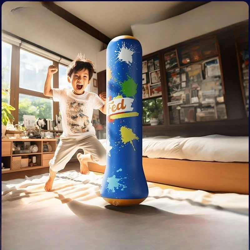 

Boxing Sandbags Inflatable Toy Boxing Columns Children's Tumblers Toy Boxing Target Household Sanda Taekwondo Training Equipment