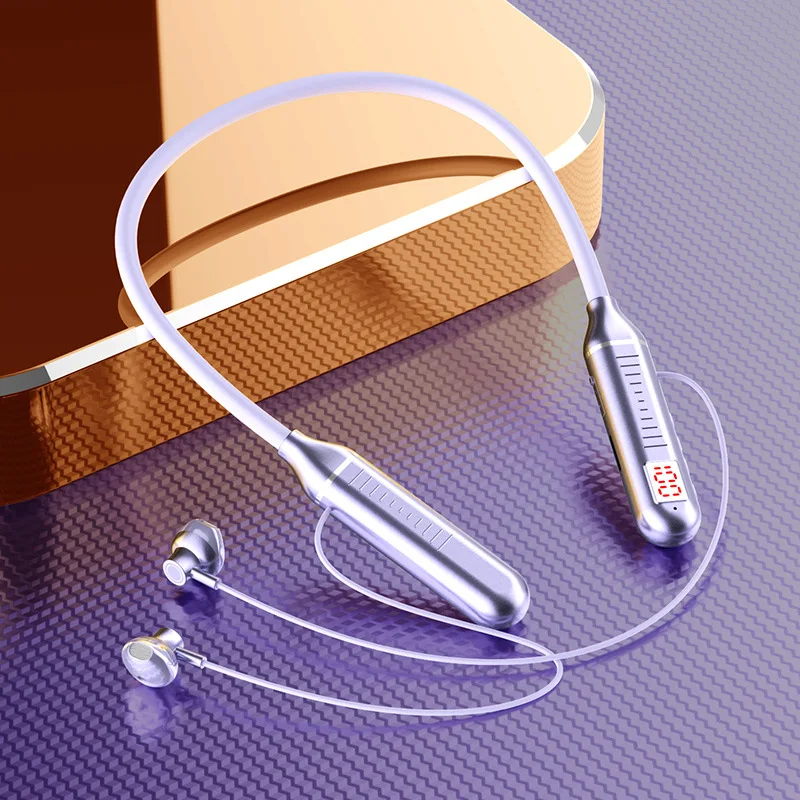 

Digital Bluetooth gaming earphones for sports running, in ear dual ear neck suspension, ultra long standby battery life
