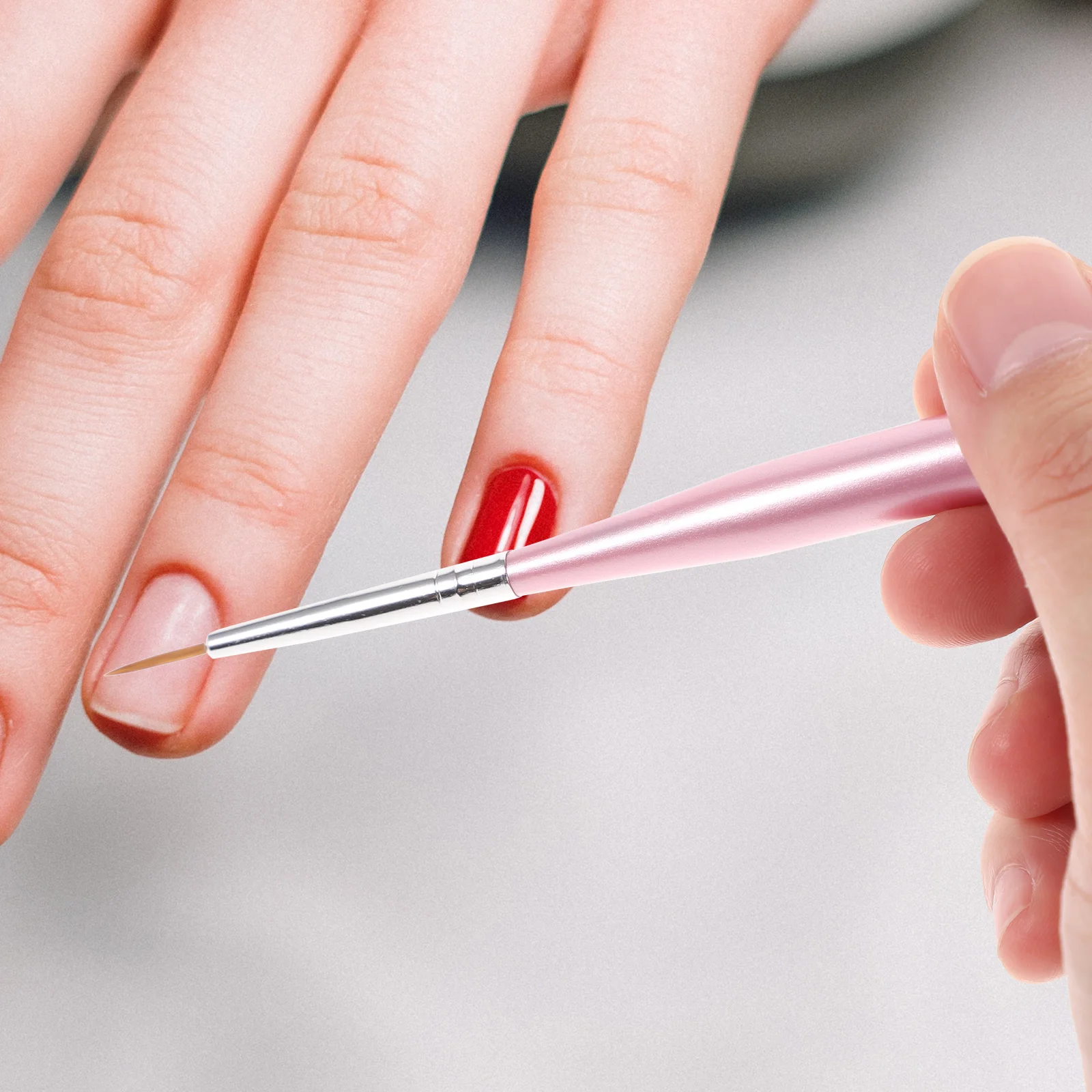 

7pcs Nail Art Brushes Set Aluminum Handle Manicure Painting Tools Professional Home Use Gifts Learners Nail Art Supplies