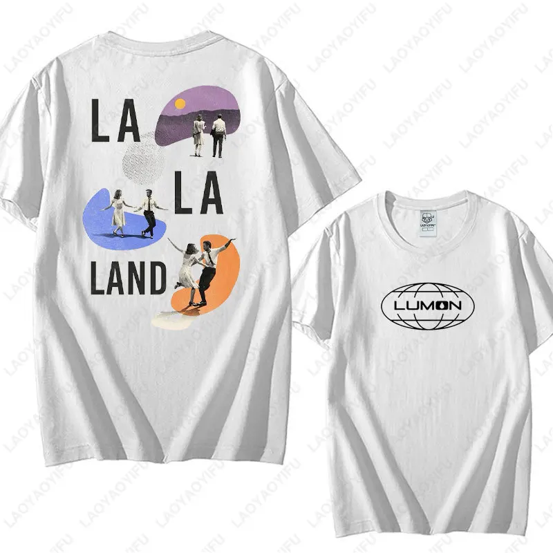 العصرية قطع الموسم 2 الرجال تي شيرت لومون قطع القطن تيز ريترو Harajuku الشارع الشهير للجنسين الوجهين المطبوعة Camisetas