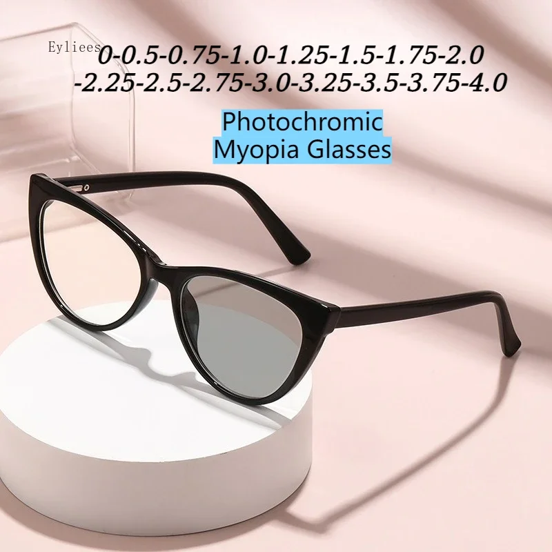 

Anti Blue Light Photochromic Myopia Glasses Women Cat Eye Glasses Female Computer Ladies 2025 New Gafas De Lectura Hombre