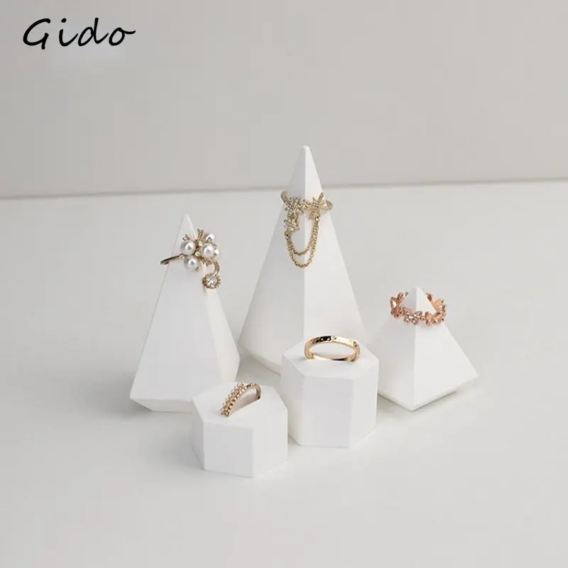 Joyeros Organizador De Joyas Ring Holder Geometry Jewelry Display Stand Ring Showing Rack Organizadores