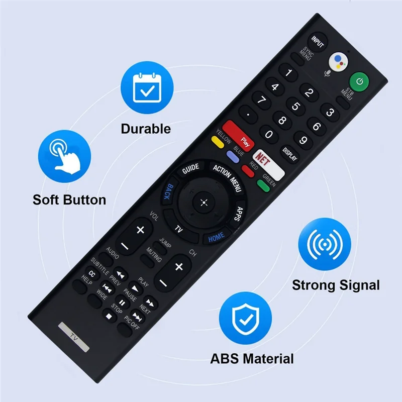 

Replace RMF-TX310U Voice Remote Control For Sony TV XBR-43X800 GXBR-60X830F XBR-55X900F KD-65X750F KD-75X780F