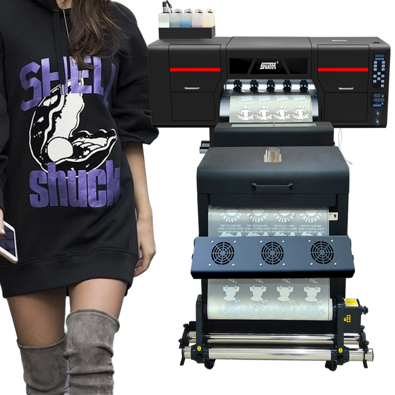 Automatic New DTF Printer T-Shirt Fabric  Canvas A1 DTF Printing Machine 60cm T-Shirt Canvas Tinting Equipment