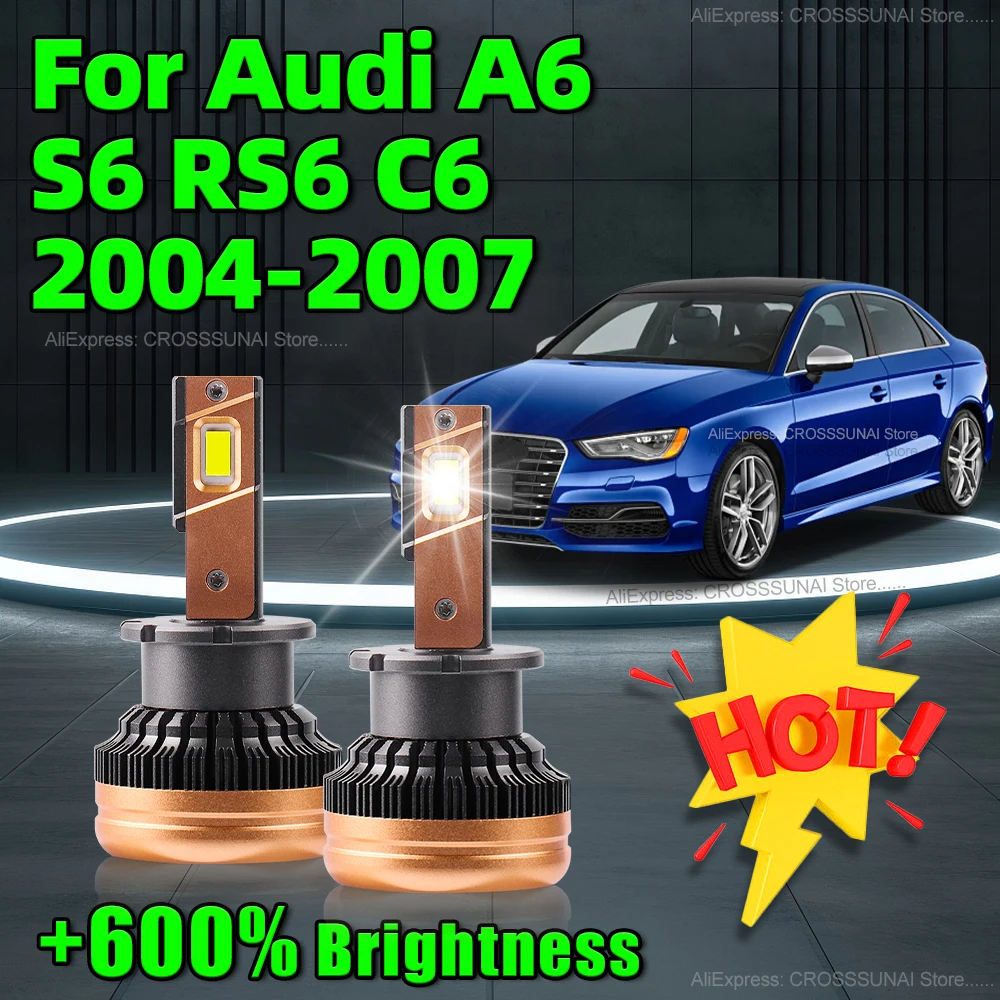 

Лампы для фар Audi A6 S6 RS6 C6 6000 2004 2005 2006 лм