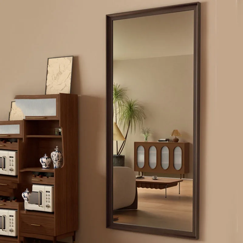 Square Full Body Mirror Living Room Funky Frame Compact Nordic Aesthetic Art Mirror Decoration Vanity Espelhos Home Products