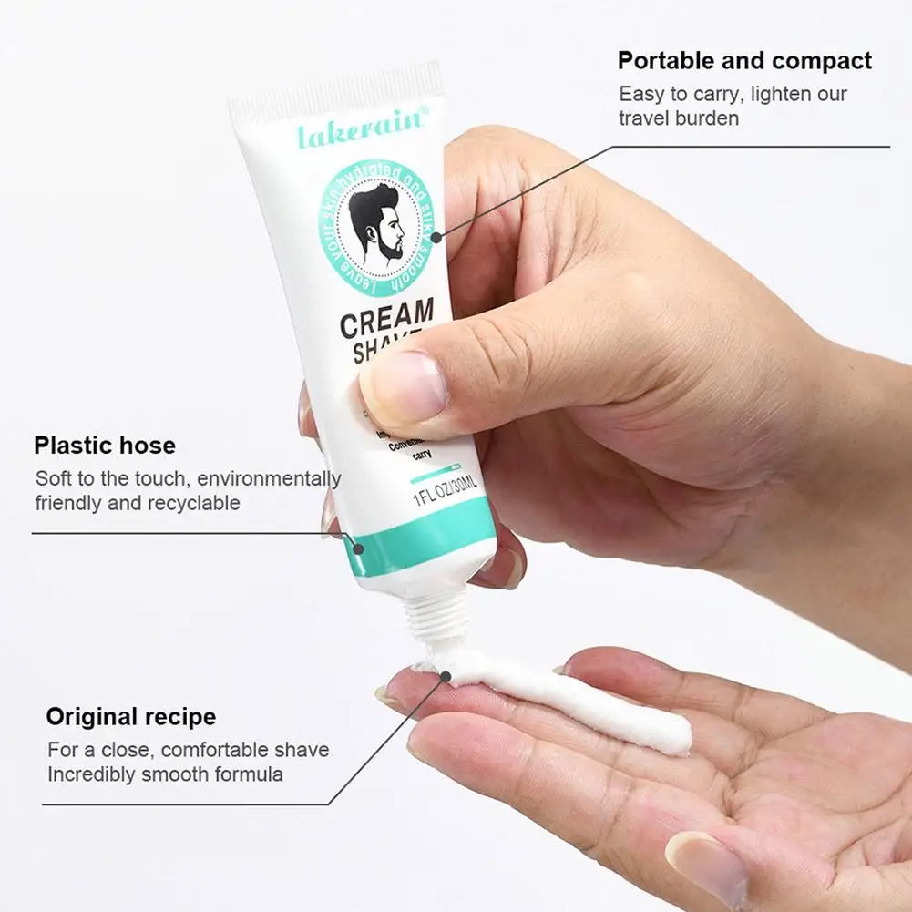 كريم حلاقة طبيعي للرجال للعناية بالوجه، رغوة غنية وكثيفة تنعيم اللحية بشكل فعال لسهولة الحلاقة ولطيفة لجميع اللحية #2