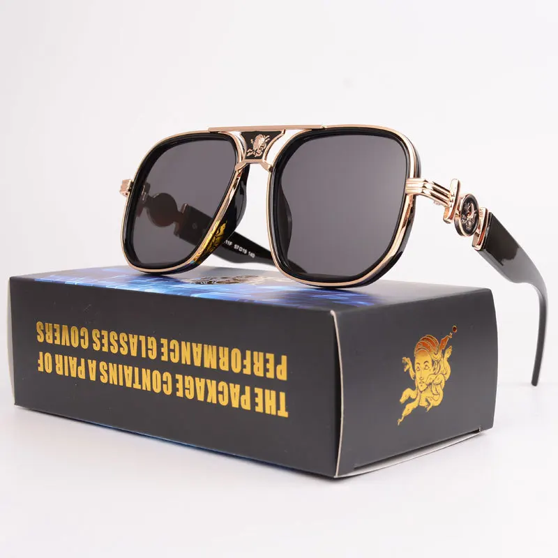 

Fashion head decoration sunglasses for men and women with middle beam classic fashion metal sunglasses
