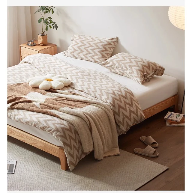 

Современная детская двухъярусная кровать из массива дерева – кровать-платформа в кремовом стиле с обивкой и местом для хранения, экологичная и долговечная, для распродажи