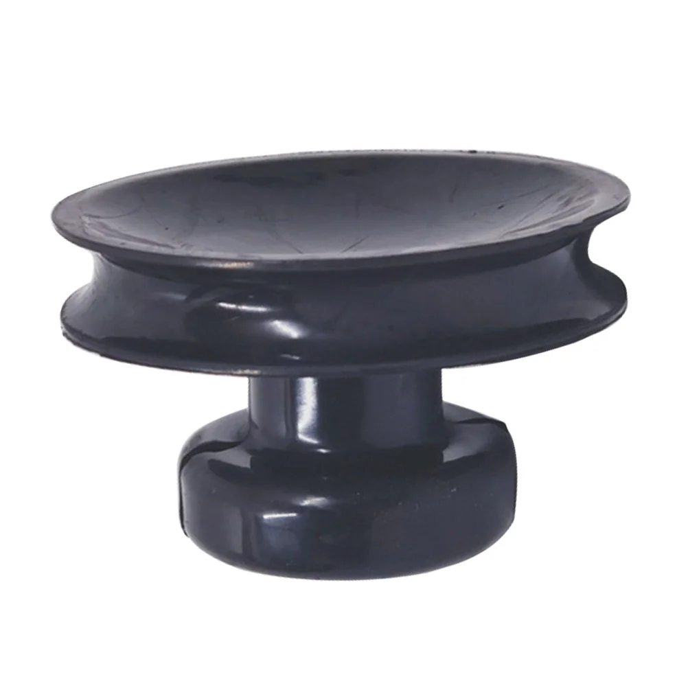 Suction Bowl for Buddha Sound Singing Accessory Accessories Supply Portable Handle Black