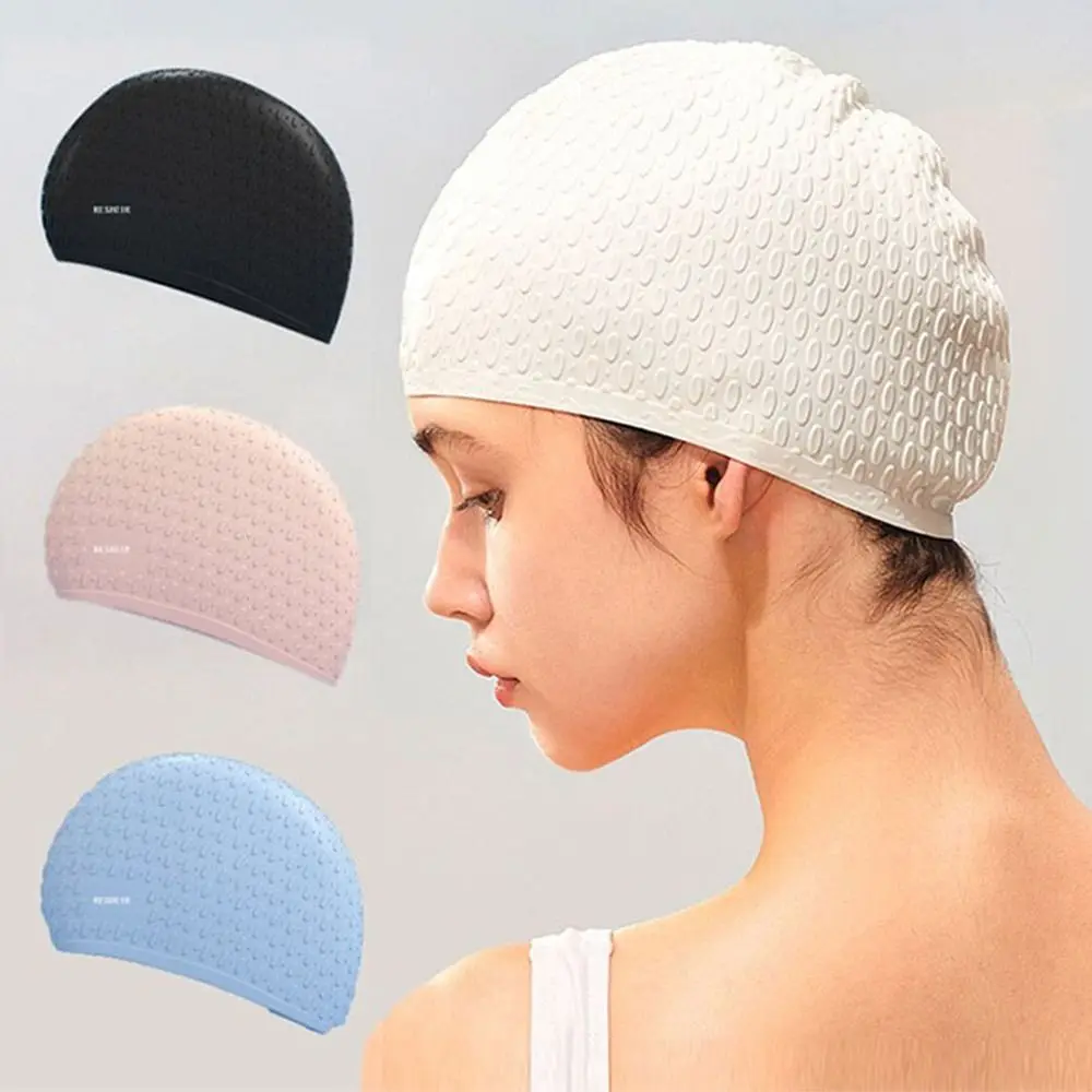 Cuffia da nuoto estiva elastica Cuffia da nuoto in silicone confortevole impermeabile Protezione per le orecchie professionale Simpatico cartone animato