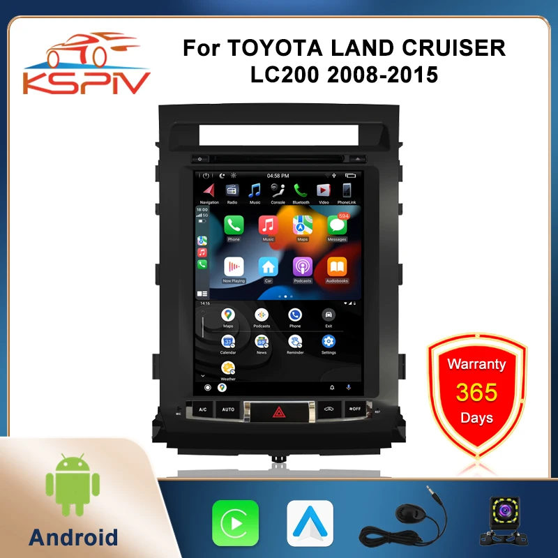 

Android Car Radio GPS Navigation for TOYOTA LAND CRUISER LC200 2008-2015 Multimedia Player CarPlay WiFi AM FM Stereo Head Unit