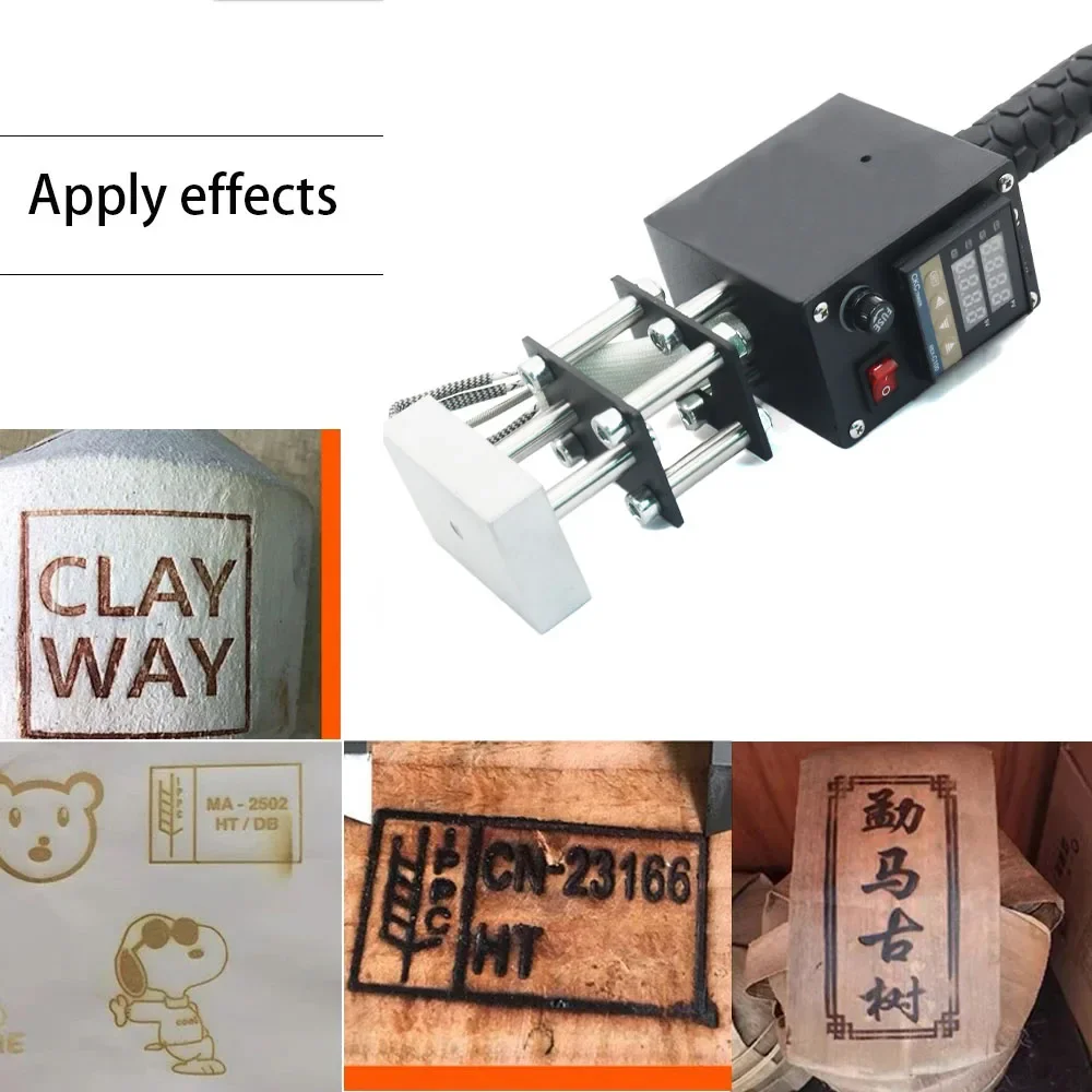 5X7cm /8X10cm Heat Press Digital Leather Tool Paper Wood Custom Logo Foil Stamp Handheld Hot Stamping Machine