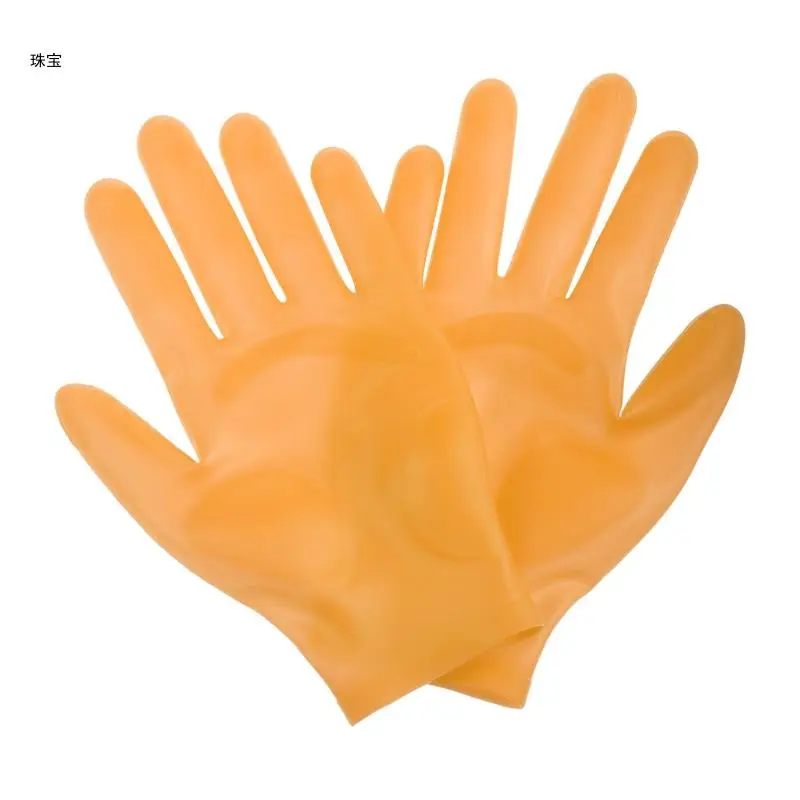 X5QE 1Pair Epoxy Resin Casting Tool Gloves Reusable Safe Silicone Gloves Epoxy Gloves