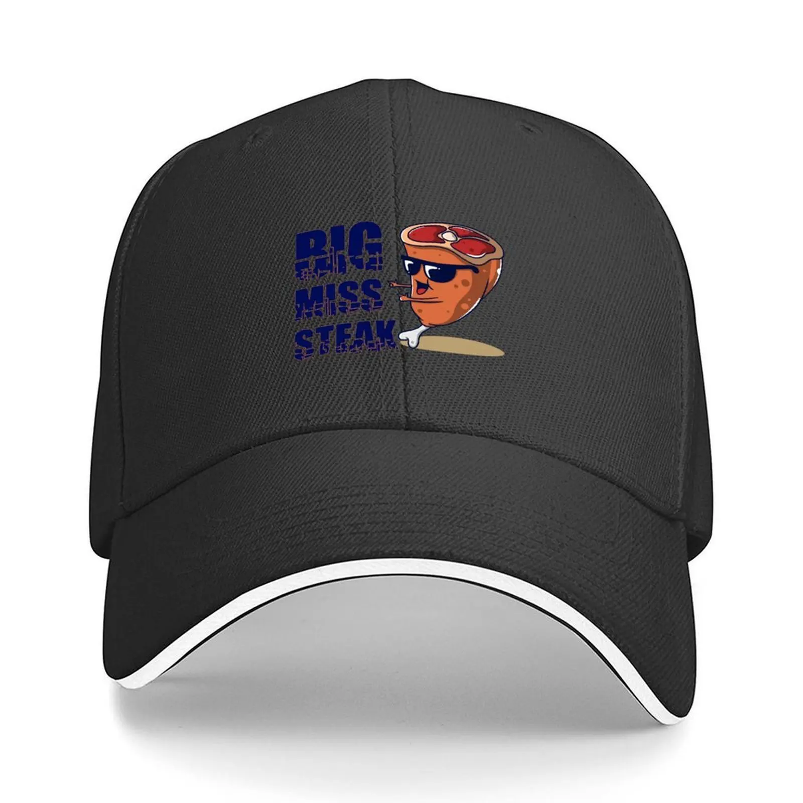 

Big Miss Steak Baseball Cap fishing caps man Luxury Hat Hat Beach Hat men Women's Golf Wear Men's