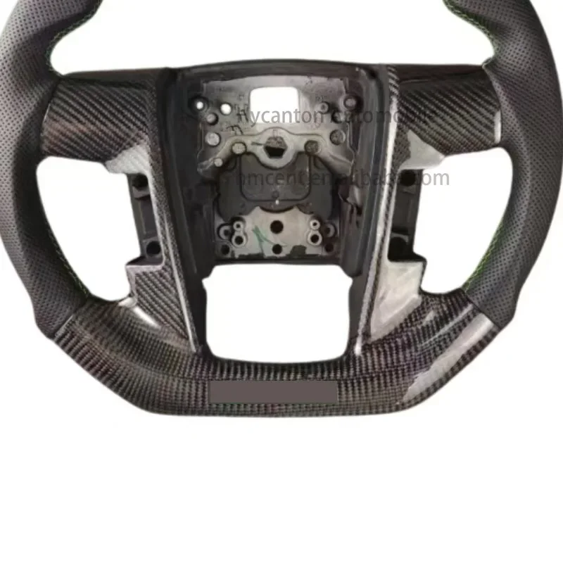 عالية الجودة السيارات Upades المتقدمة ألياف الكربون الجلود المثقبة لعجلة توجيه سيارة رابتور F-150