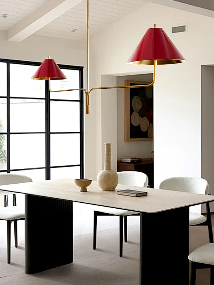 American Retro Simple Black Metal Shade Chandelier New Dining Room Cottage Designer Lamps Ceiling Kitchen Island Pendant Light
