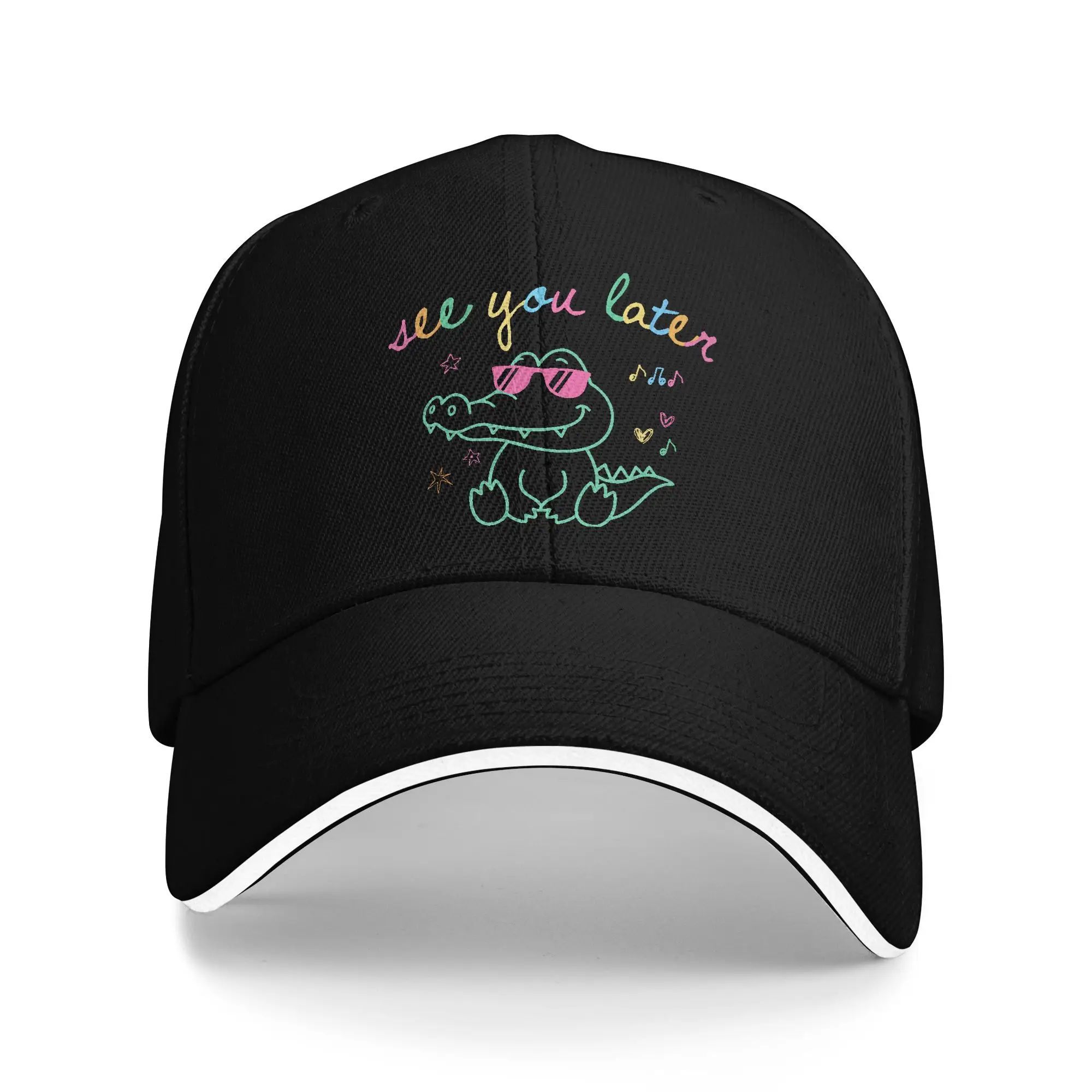 Wir sehen uns später, Lehrer, Sommer-Alligator, letzter Schultag, lässige Baseballkappe, Outdoor-Sport-Trucker-Mütze, Sommer-Snapback-Kappe