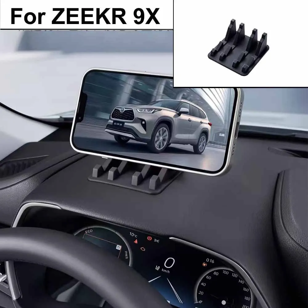 

Fit For ZEEKR 9X 2025 2026 Car Dashboard Silicone Phone Holder Mobile Phone Base Automotive Supplies