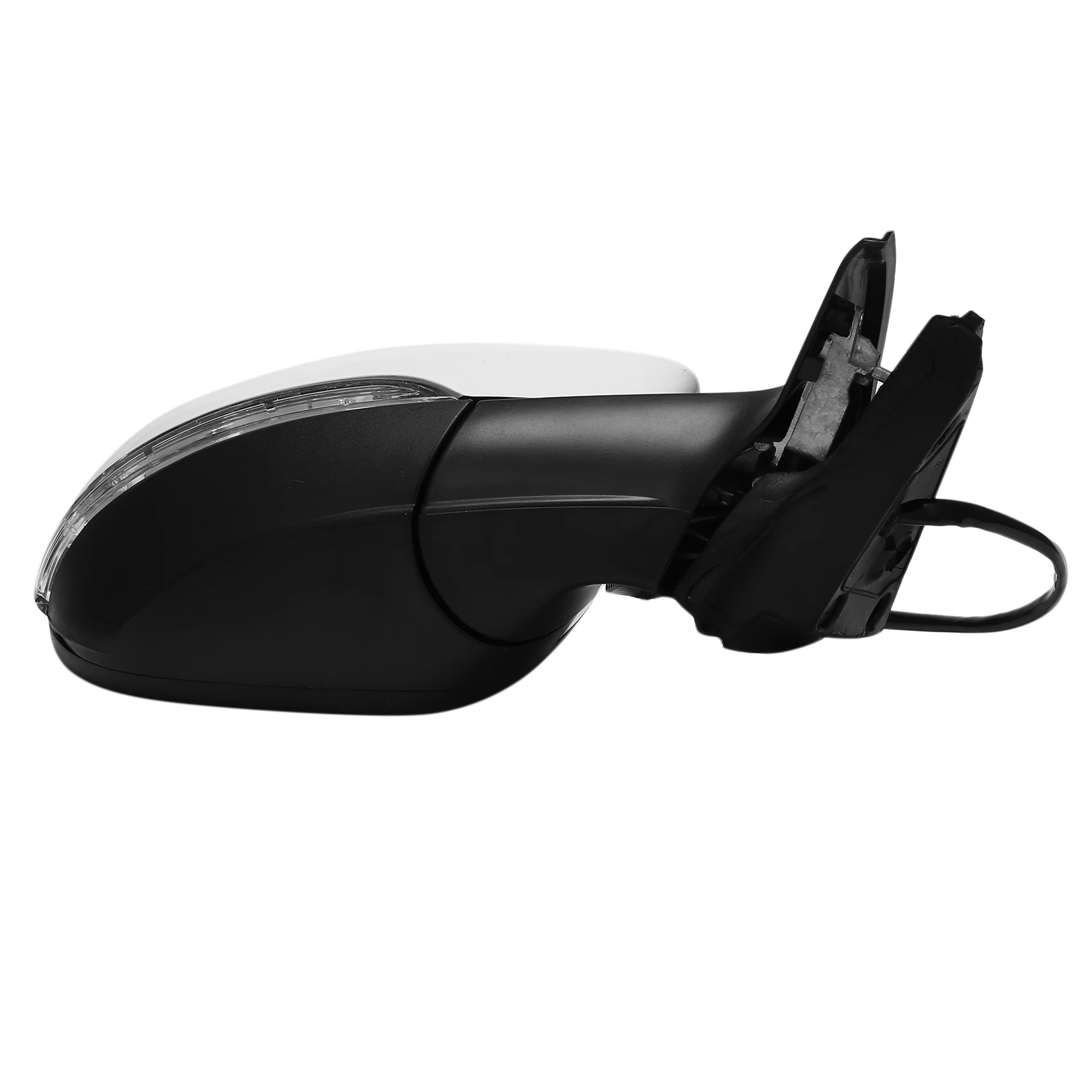DHBH Side Rear View Mirror Assembly Power Glass Heated Turn Signal 6 Wires For JETTA 2011 - 2018 5C7857508 White