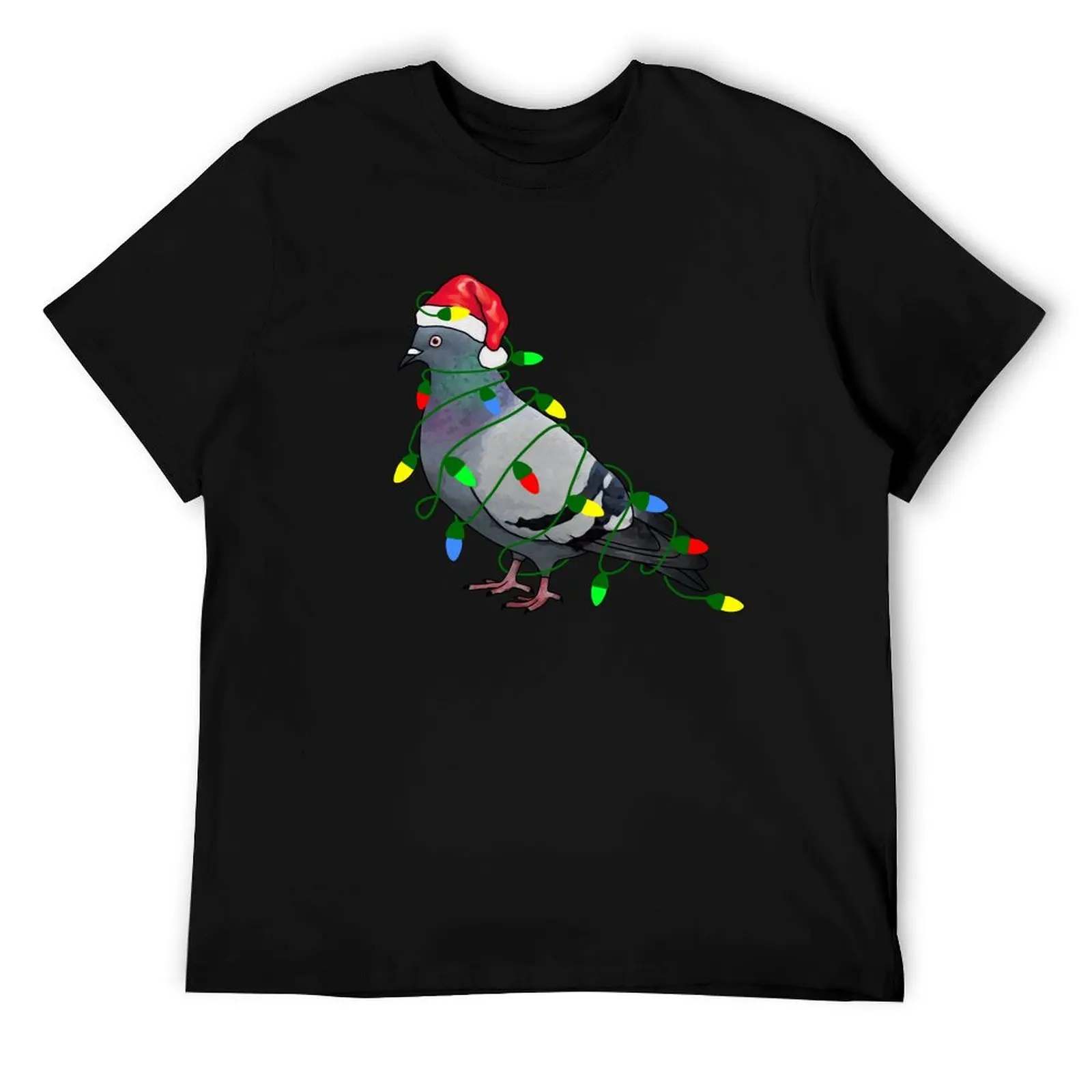 

Festive Pigeon T-Shirt man t shirts for men casual essential t shirt cotton t shirt pack T-Shirt