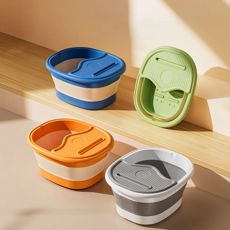 

1Pcs Foldable Home Foot Bath Bucket Massage Foot Wash Leisure Health Bucket Foot Bath Basin Portable Foot Soak Foot Tub