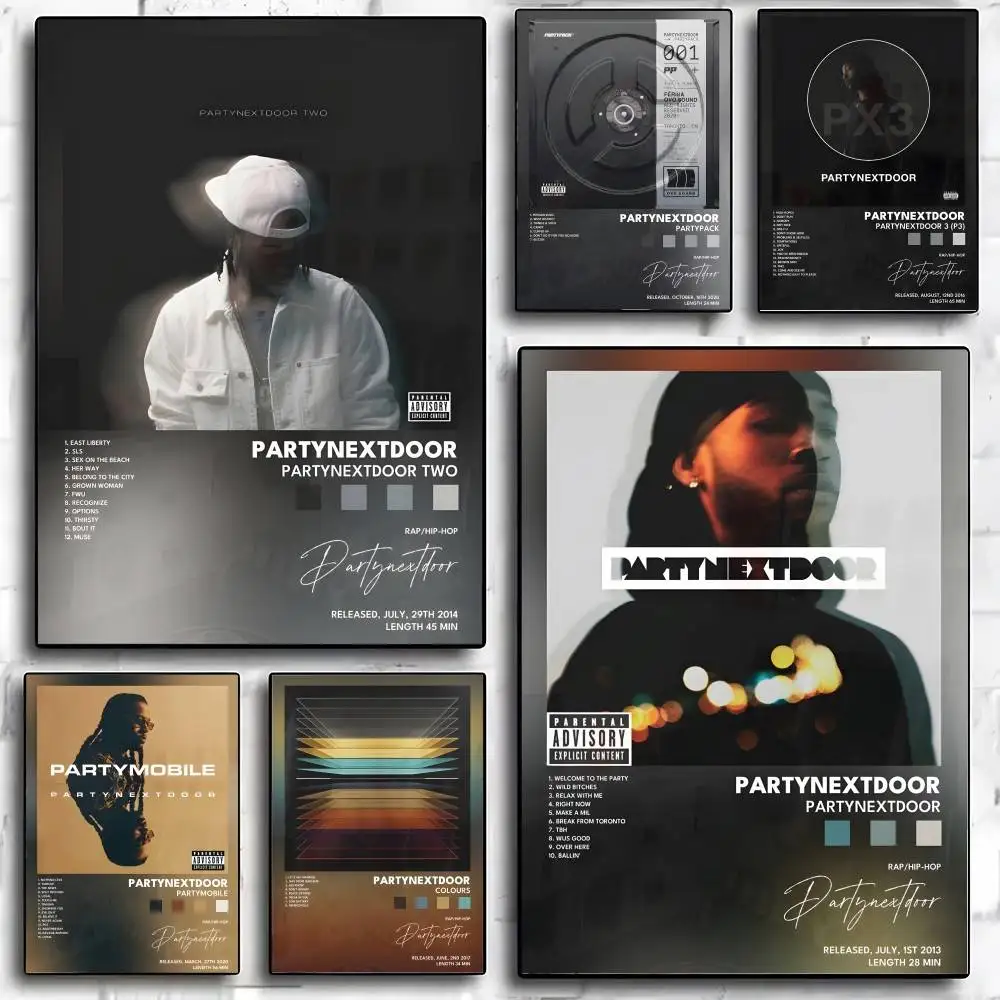 

Popular Rapper Singer P-PartyNextDoor Poster High-Quality Aesthetic Wall Painting Stickers For Dormitory And Living Room Decor
