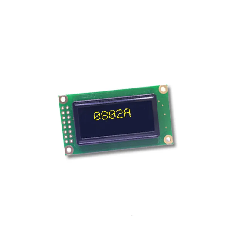 

0802OLED LCD module Yellow SPI serial port OLED0802 module Character OLED 0802 display military grade