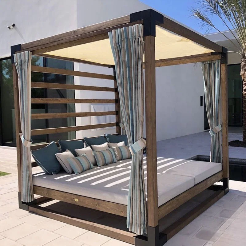 

Leisure sunbeds Outdoor sunbeds Rattan with canopy Courtyard Garden Sunbathing