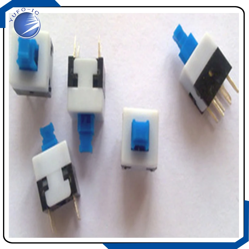 10 PZ/LOTTO 8*8mm senza interruttore autobloccante non autobloccante pulsante autobloccante 8X8