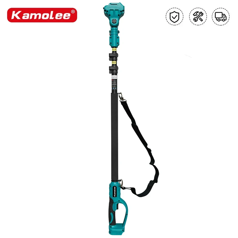 Kamolee 2.5 meter extension pole suitable for electric scissor rechargeable chain saw 6-inch/8-inch hand saw