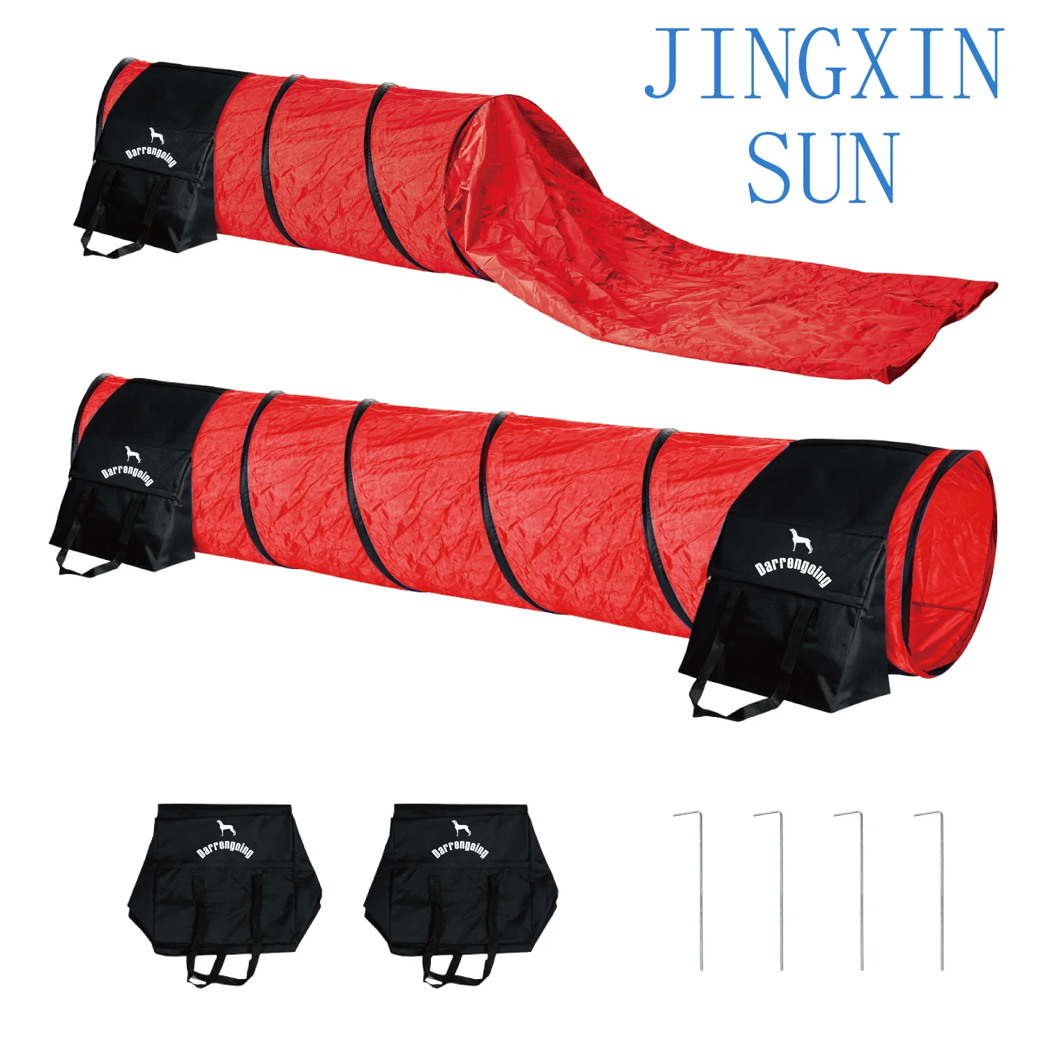 Dog Agility Training Set Obstacle Course for Dogs Training Starter Kit Outside Agility Dogs Puppy Exercise