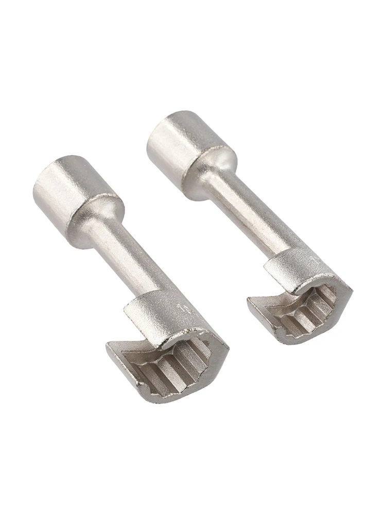 

Diesel Fuel Line Socket Wrench Set 2pcs 12inch 1/2 Drive with Size Marked 17mm and 19mm for Automotive Fuel Line Repair