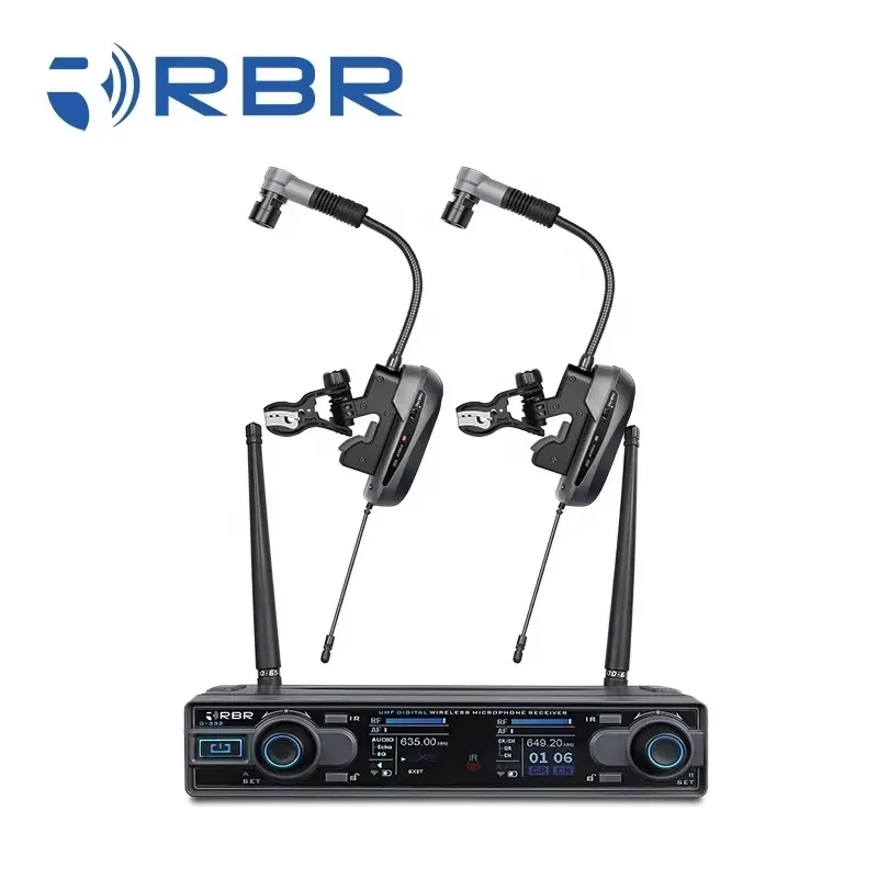 Hot Sale RBR D332 Saxophone Wireless Microphone with Echo Function