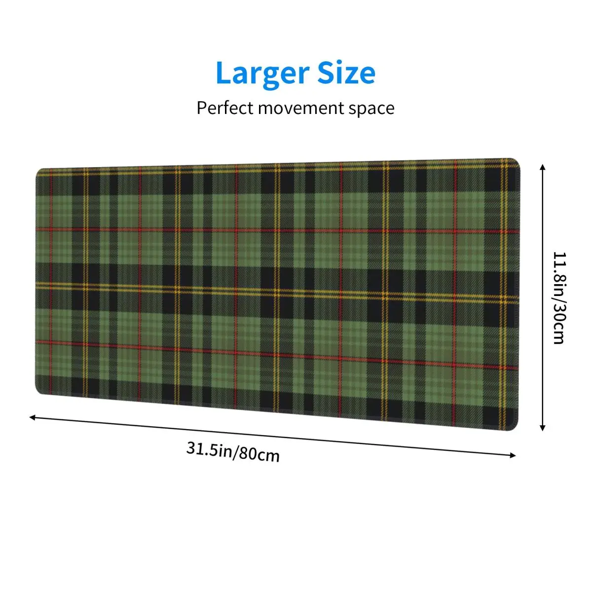 Large Mouse Pad Classic Scottish Clan Tartan Plaid Gamer PC Laptop Mats Keyboard Carpet Computer Gaming Desk Mat