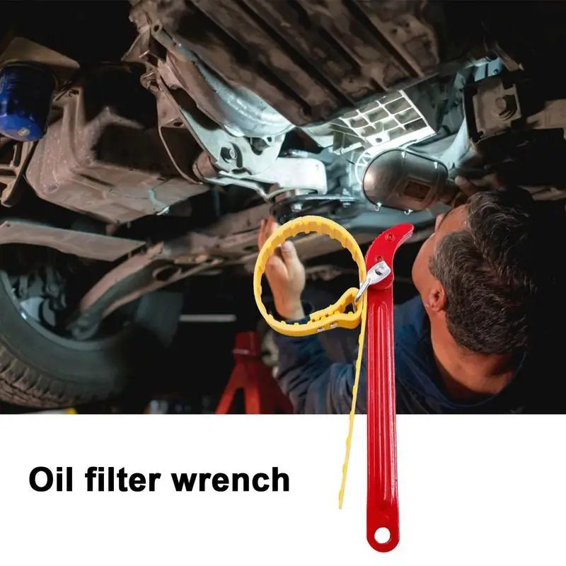 Oil Filter Wrench Adjustable U-shaped Buckle Steel Oil Filter Wrenches Oil Change Filter Wrench Oil Filter Disassembly Tool