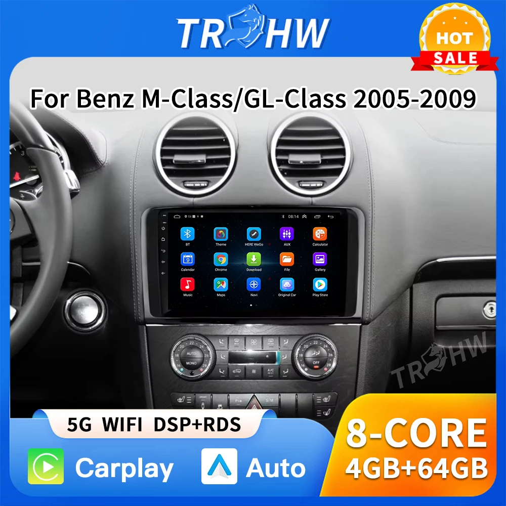 

Android for Mercedes Benz ML GL W164 ML350 ML500 GL320 X164 ML280 GL350 GL450 Car Radio wireless Carplay Audio Multimedia Player