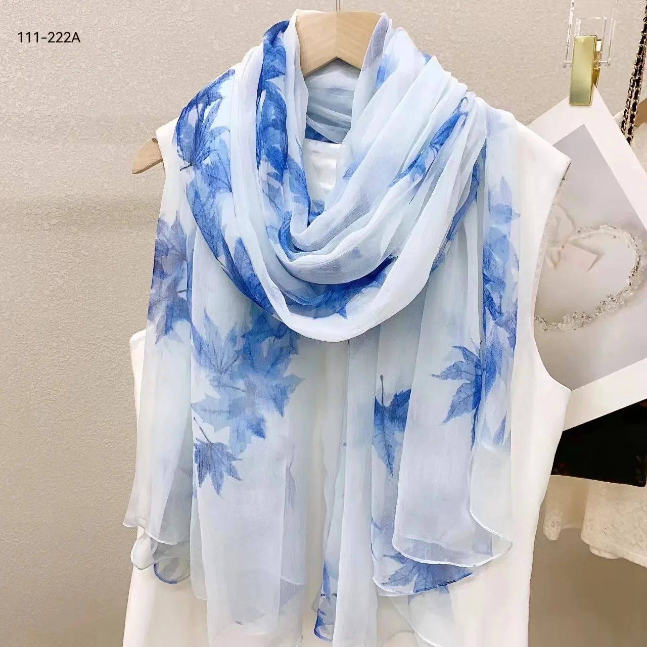 Silk Scarf Women Hijab Pashmina Long Beach Stoles Shawl Wrap Headbands Spring Warm Scarves Bandana Ladies Neckscarf New Foulard