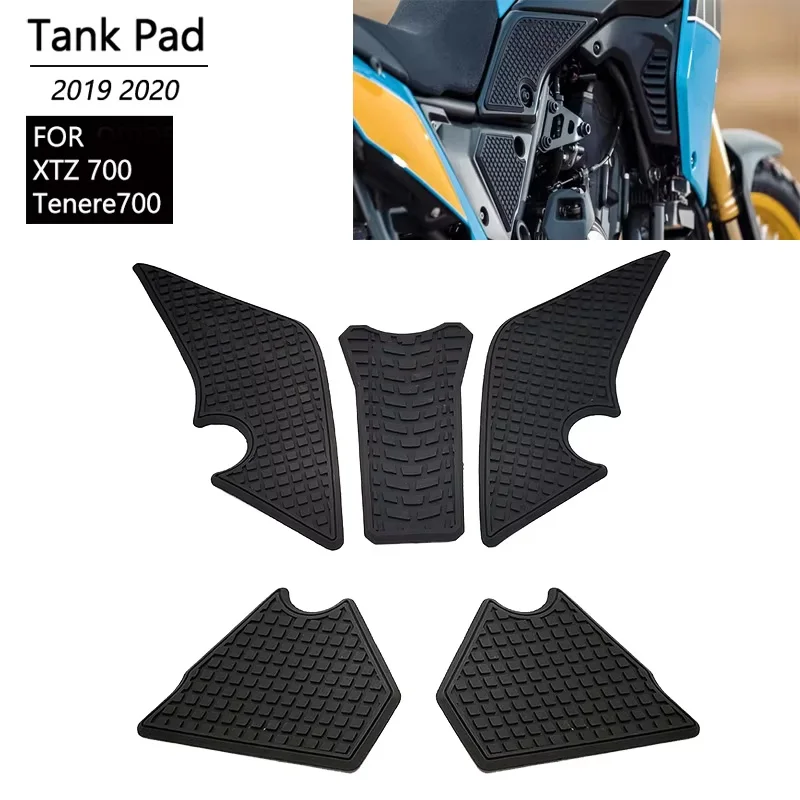 Motorcycle Gas Fuel Tank Traction Side Decal Pad Knee Grip Protector Sticker Waterproof For Tenere 700 T7 XTZ07 T700
